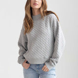 Quilted Mock-Neck