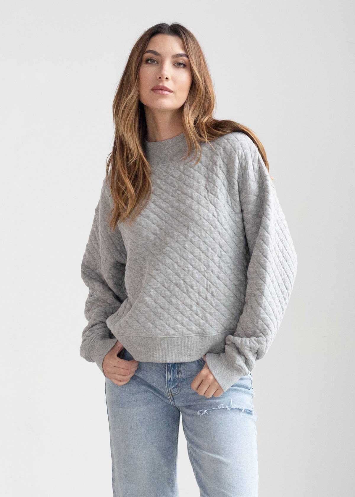 Chicka Neck Less Women's Quilted Mock-Neck | chicka-d