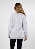 Nebraska Cornhuskers Heather Grey Warm Up Crew Sweatshirt