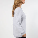 Kansas State Wildcats Heather Grey Warm Up Crew Sweatshirt