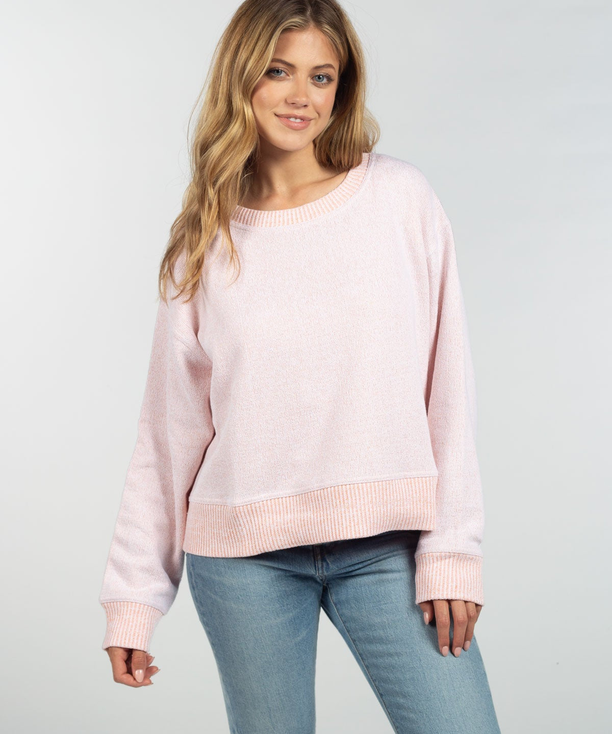 Womens Orange Cropped Sweatshirt