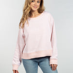 Womens Orange Cropped Sweatshirt