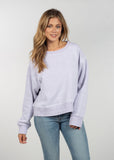 Womens Purple Cropped Sweatshirt