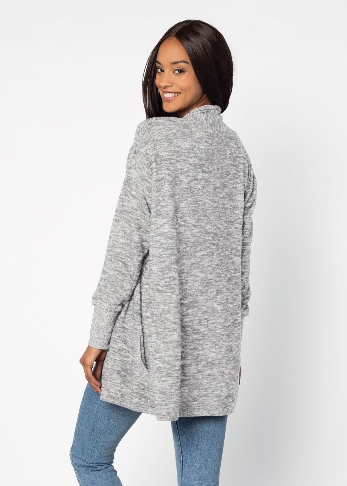 chicka-d Cardigan in Pile Accogliente Felpa con Cappuccio in Pile Donna chicka-d Cardigan in Pile Accogliente Felpa con Cappuccio in Pile Donna