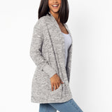 Michigan Wolverines Heather Grey Campus Cardigan