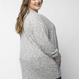 Michigan Wolverines Heather Grey Campus Cardigan