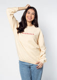 Nebraska Cornhuskers Crew Sweatshirt, Nebraska Cornhuskers Pullover, Nebraska Cornhuskers Corded, Nebraska Cornhuskers oversized corded, Nebraska Cornhuskers oversized sweatshirt, Nebraska Cornhuskers beige corded, Nebraska Cornhuskers cream sweatshirt, Nebraska Cornhuskers beige sweatshirt, Nebraska Cornhuskers Womens Apparel