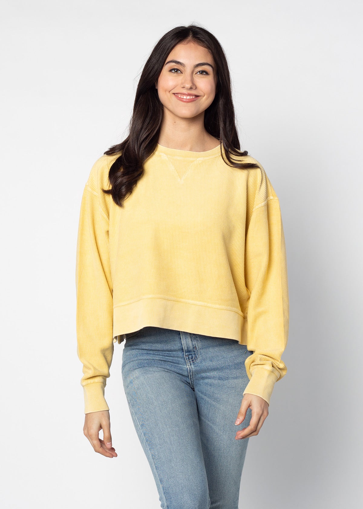 Corded Boxy Pullover