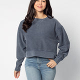 Corded Boxy Pullover