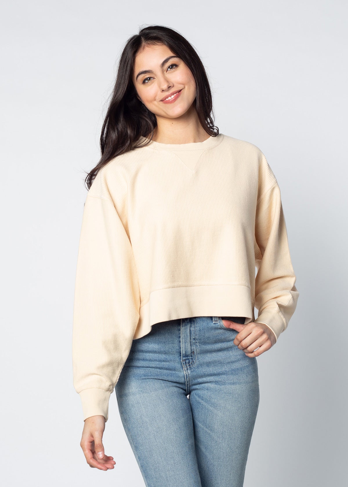 Corded Boxy Pullover – chicka-d
