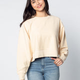 Corded Boxy Pullover