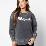 NC State Wolfpack Charcoal Burnout Campus Pullover
