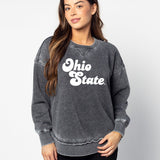 Ohio State Buckeyes Charcoal Burnout Campus Pullover
