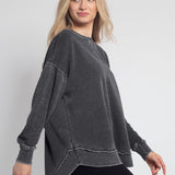 Mississippi State Bulldogs Campus Pullover in Charcoal