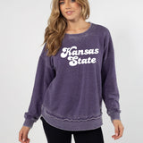 Kansas State Wildcats Grape Burnout Campus Pullover