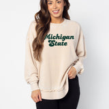 Michigan State Spartans Oatmeal Burnout Campus Pullover