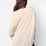 Georgia Bulldogs Oatmeal Burnout Campus Pullover